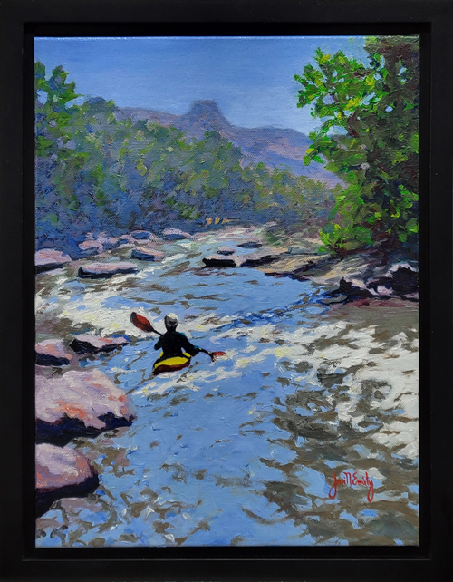 Click to view detail for Running Clear Creek 12x16 $1600